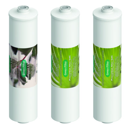 Pack 3 Filtros Osmosis Inversa Compacta Green Filter
